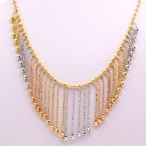 Tri Color Necklace Sold out - Picture 2 of 3